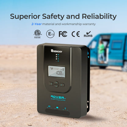 Renogy 40-Amp Rover Li MPPT Solar Charge Controller w/Bluetooth