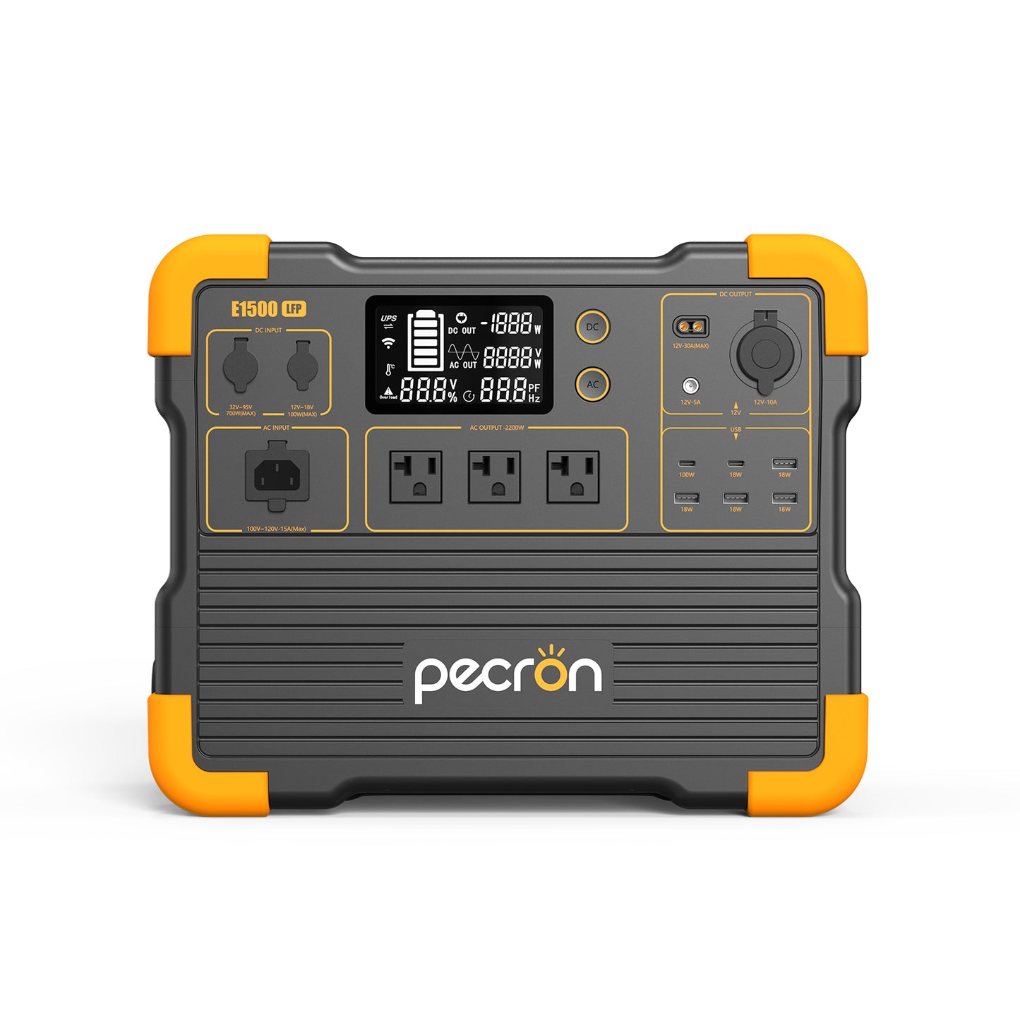 PECRON E1500LFP Expandable Portable Power Station 2200W 1536Wh