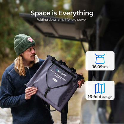 400W Portable Solar Panel Foldable Monocrystalline Solar Blanket