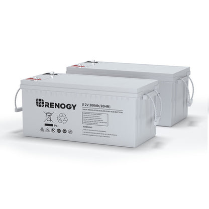 Renogy Deep Cycle AGM Battery 12 Volt 200Ah