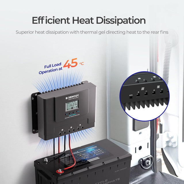 Renogy Rover Lite 12V/24V/36V/48V 60A MPPT Solar Charge Controller