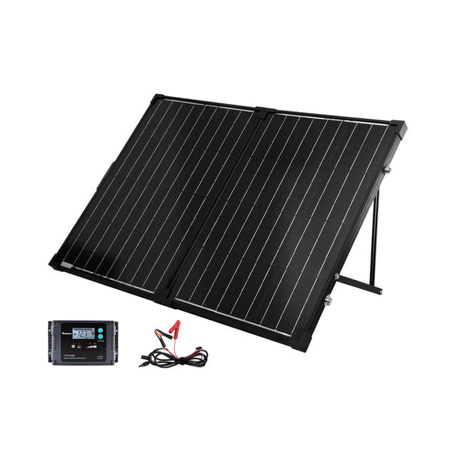 Renogy 100-Watt 12-Volt Monocrystalline Foldable Solar Suitcase w/Waterproof Charge Controller