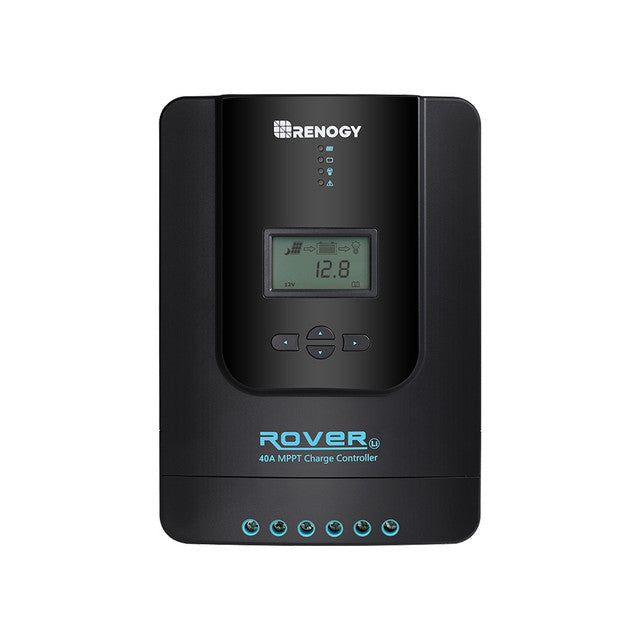 Renogy 40-Amp Rover Li MPPT Solar Charge Controller w/Bluetooth + Renogy ONE Core Smart Panel