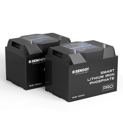 RENOGY 12V 100Ah Pro Smart Lithium Iron Phosphate Battery w/Bluetooth & Self-heating Function