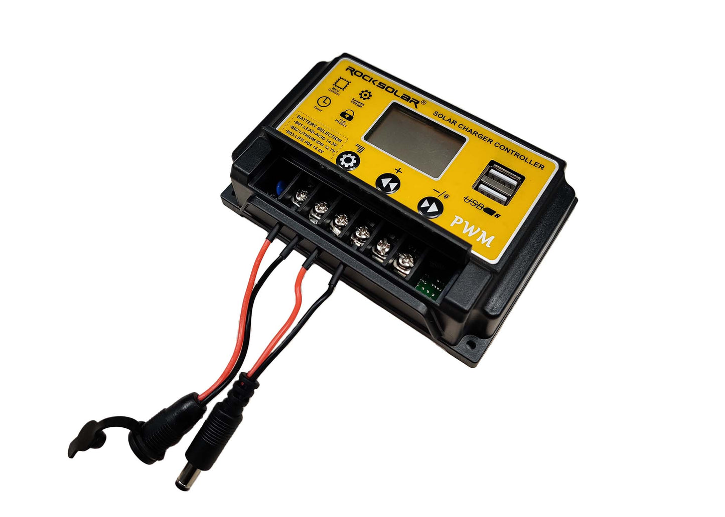 ROCKSOLAR 10A PWM Solar Charge Controller